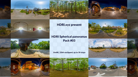 16K 32bit HDRI Spherical Panoramas Pack #03 (Japan)