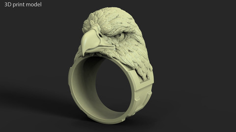 Eagle vol1 ring 3D print model