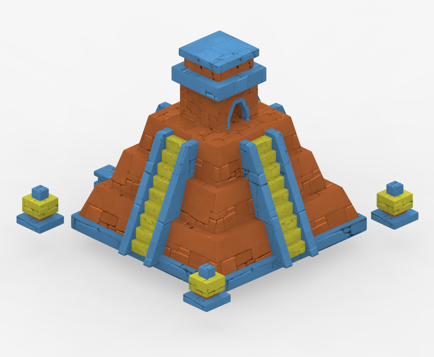 3D model Lego Cactus VR / AR / low-poly