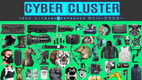 Cyber Cluster (300 image Kit-bash)