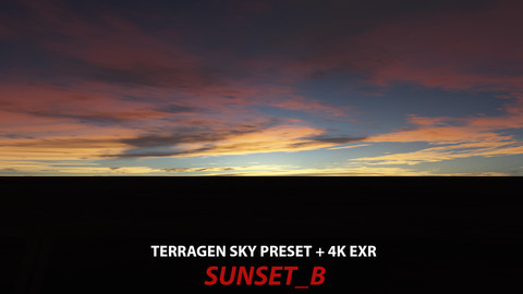 Terragen 4 sky preset -- SUNSET_B