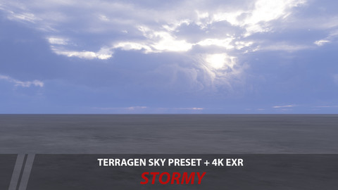 Terragen 4 sky preset -- Stormy