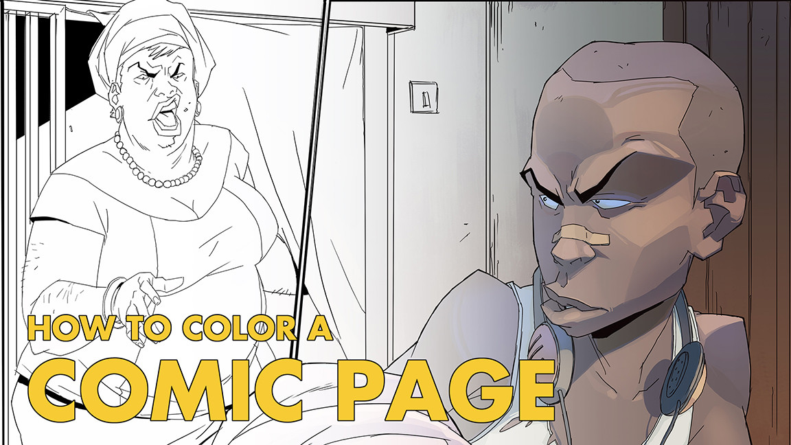 ArtStation How to Color a Comic Page Tutorials