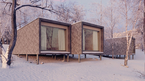 Winter House | Vray 3.4 Sketchup