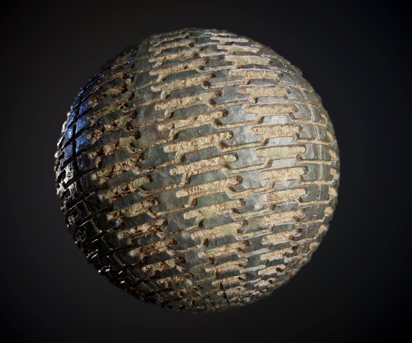 ArtStation - Tank Tread Dirty Metal Seamless PBR Texture | Game Assets