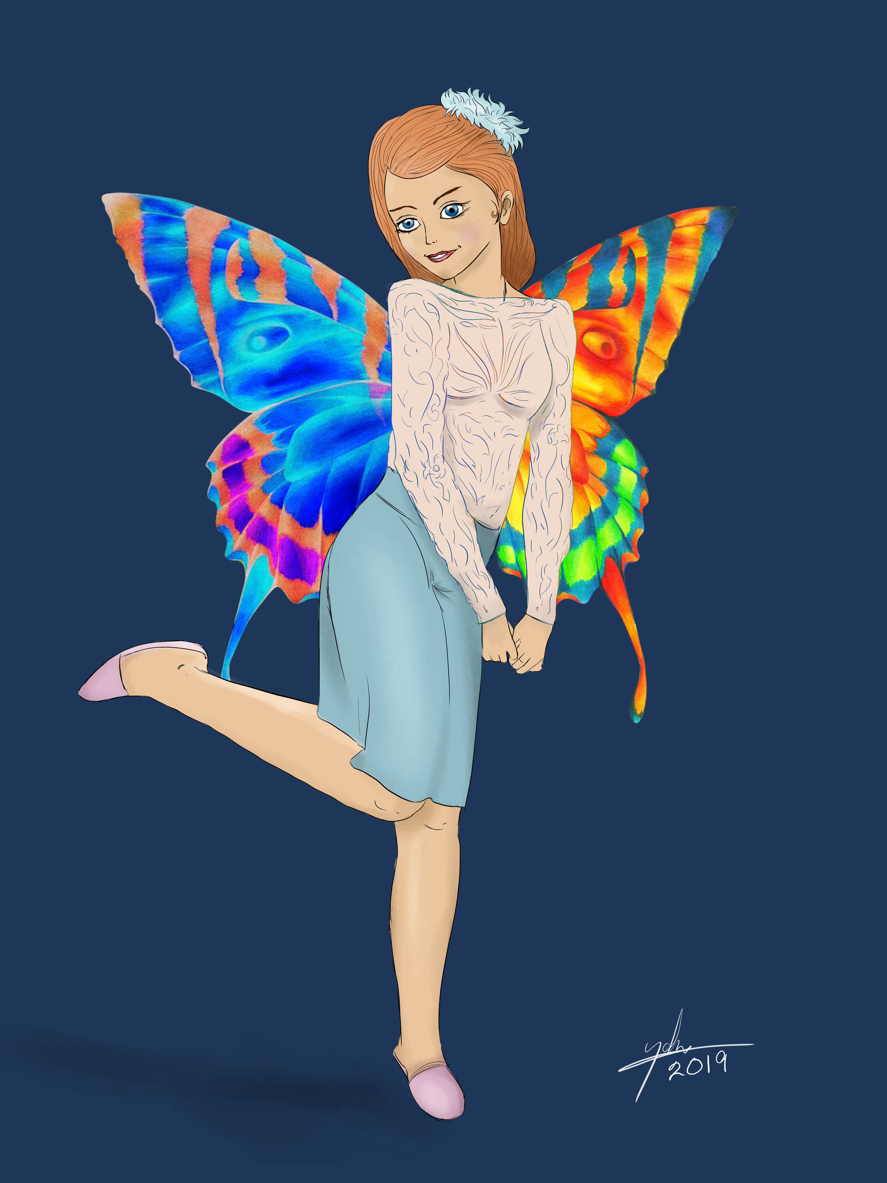 ArtStation - Butterfly Girl | Artworks