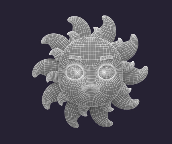ArtStation - Asset - Cartoons - Character - Sun | Resources