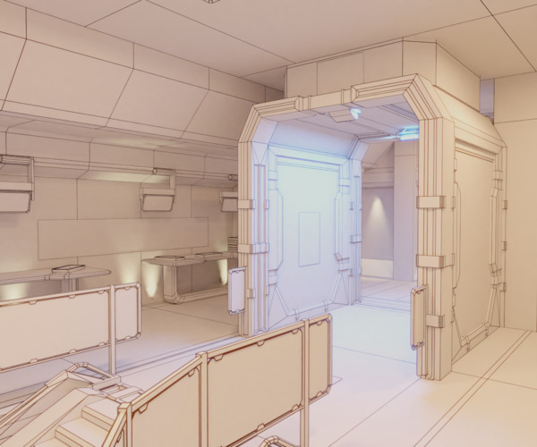 ArtStation - Sci Fi Space Station | Game Assets
