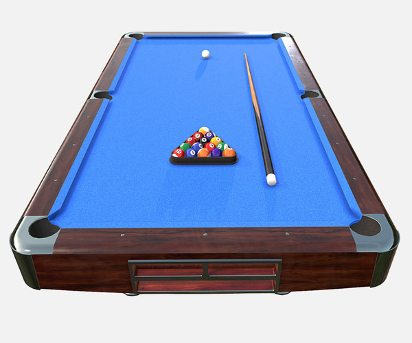 ArtStation American Pool Table Game Assets
