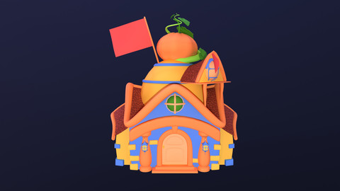 Asset - Cartoons - Background- House 03 - 3D Models