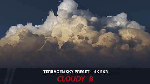 Terragen 4 sky preset -- Cloudy_B