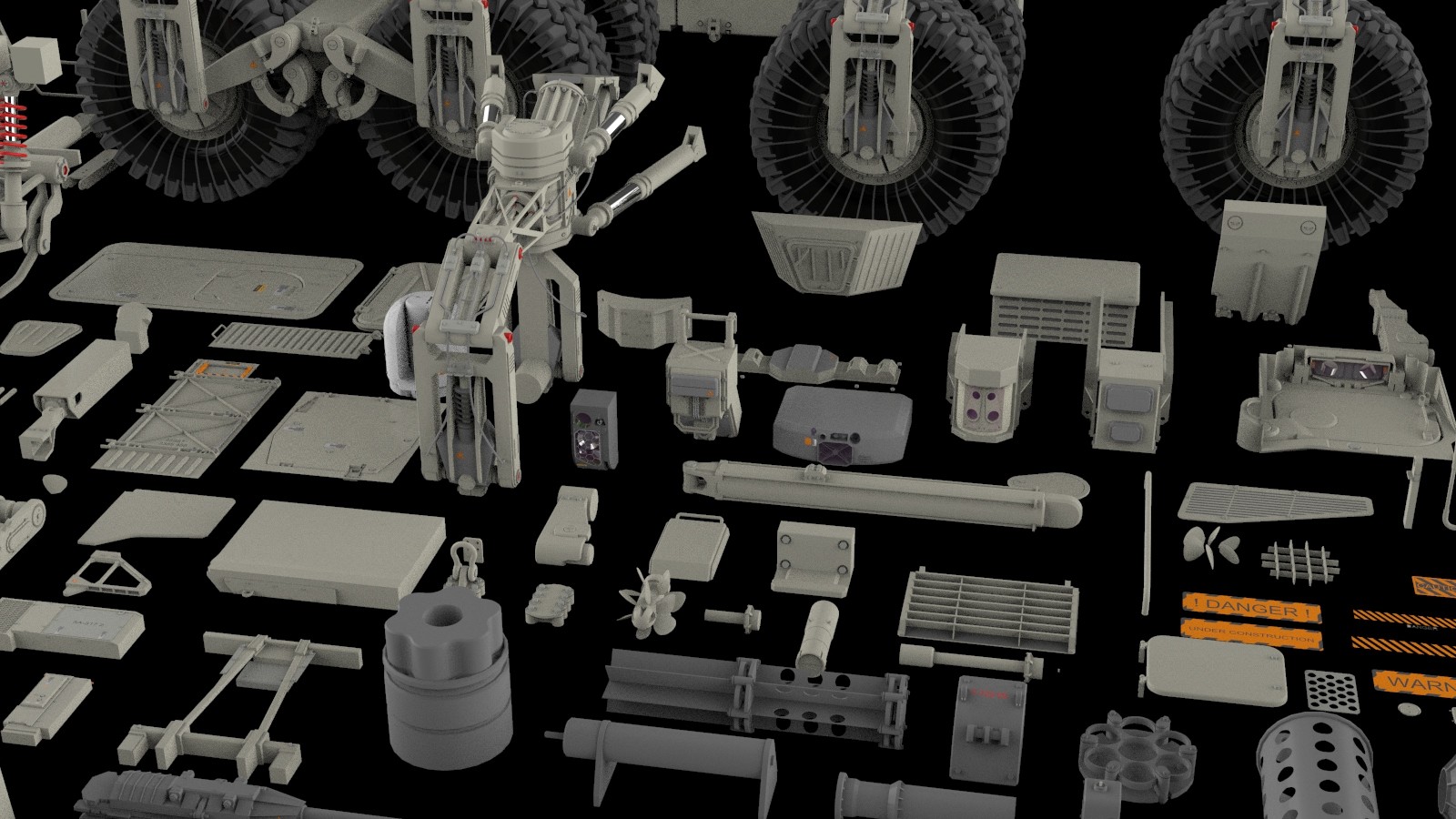 ArtStation - Mechanics collection 2 Kitbash | Resources