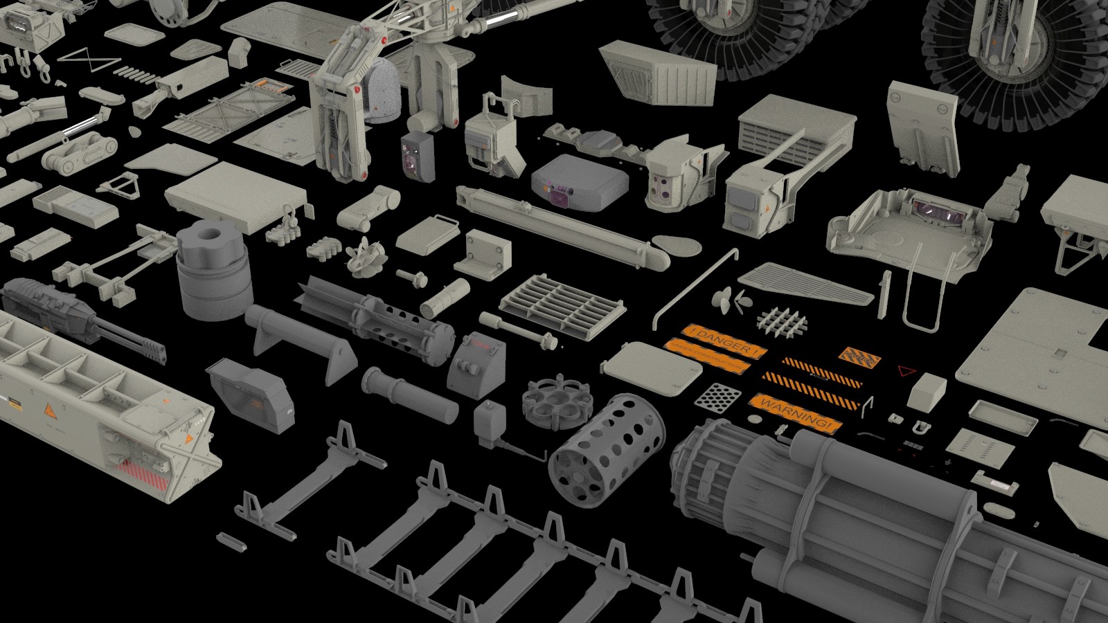 ArtStation - Mechanics collection 2 Kitbash | Resources