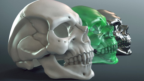 Skull Ring (3d-print)