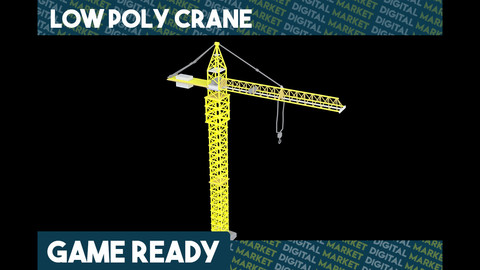 Tower Crane - Low Poly