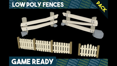 Fence Pack - Low Poly