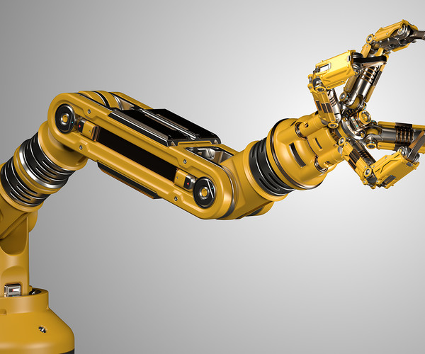 ArtStation - Robotic Arm Rigged and Animated (3ds Max, FBX, OBJ ...