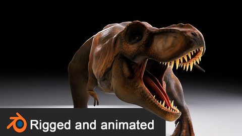 Jurassic Park Tyrannosaurus Rex 3D Model Low-poly