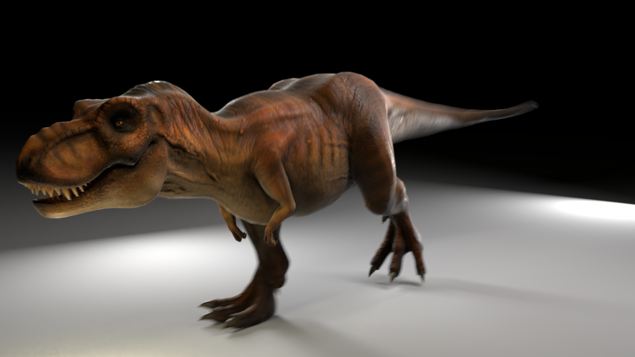Artstation Jurassic Park Tyrannosaurus Rex 3d Model Low Poly Game