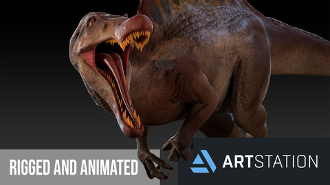 Spinosaurus For your Games or Animation 3D Model