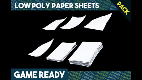 Paper Sheets Pack - Low Poly
