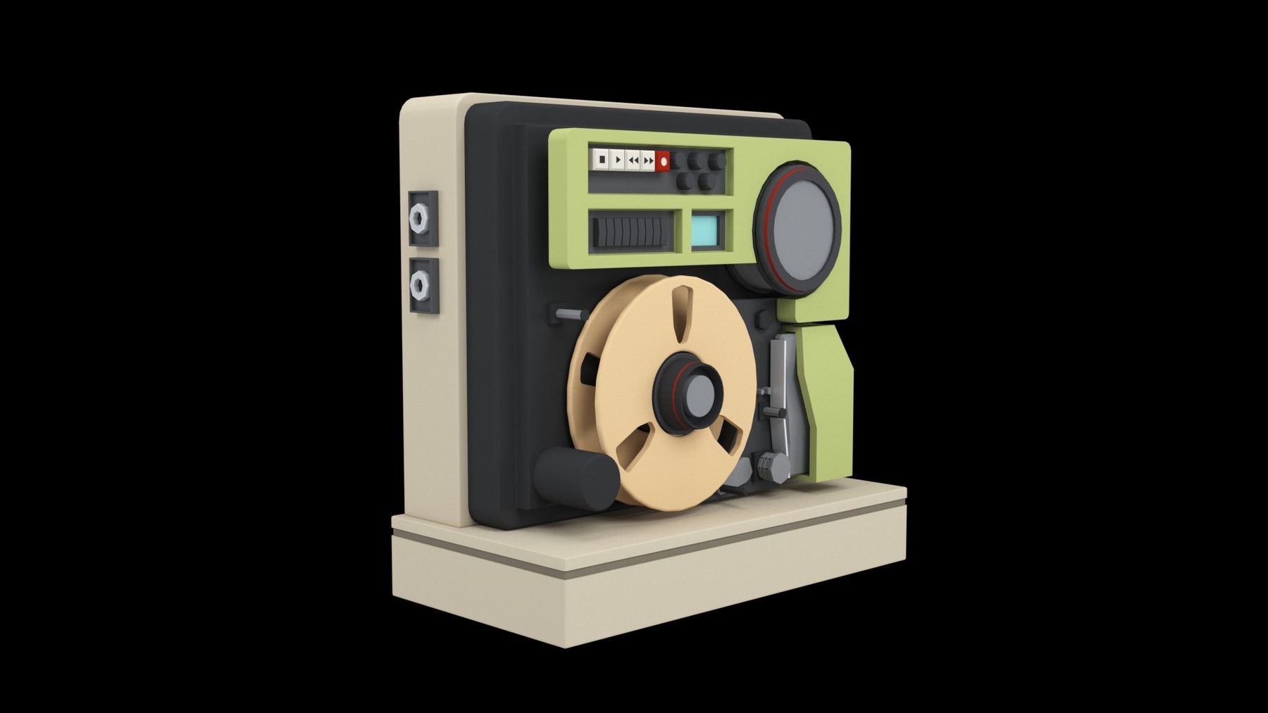 ArtStation Sony HITACHI 1 ZollCMaschine Retro video tape recorder