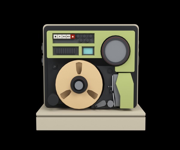 ArtStation Sony HITACHI 1 ZollCMaschine Retro video tape recorder