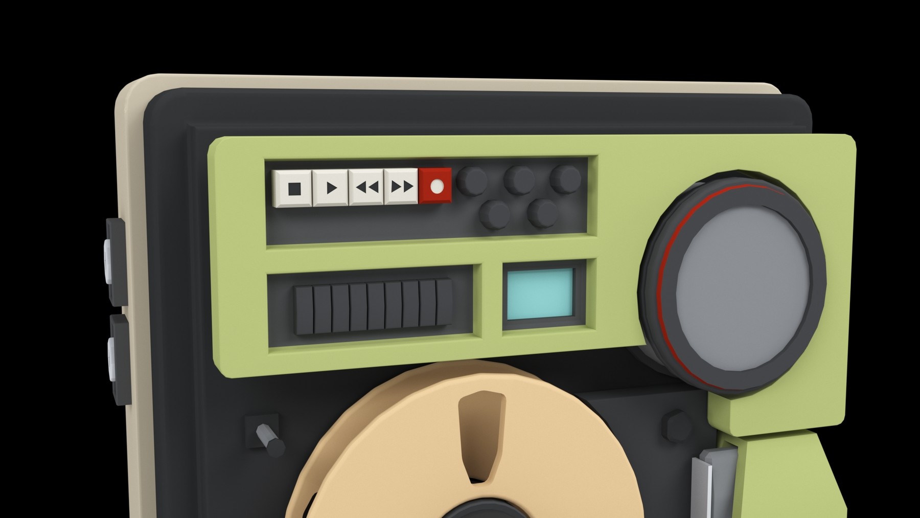 ArtStation Sony HITACHI 1 ZollCMaschine Retro video tape recorder