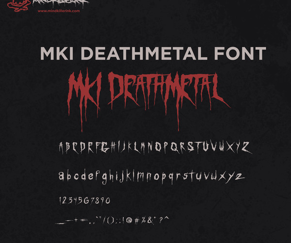 deathmetal fonts