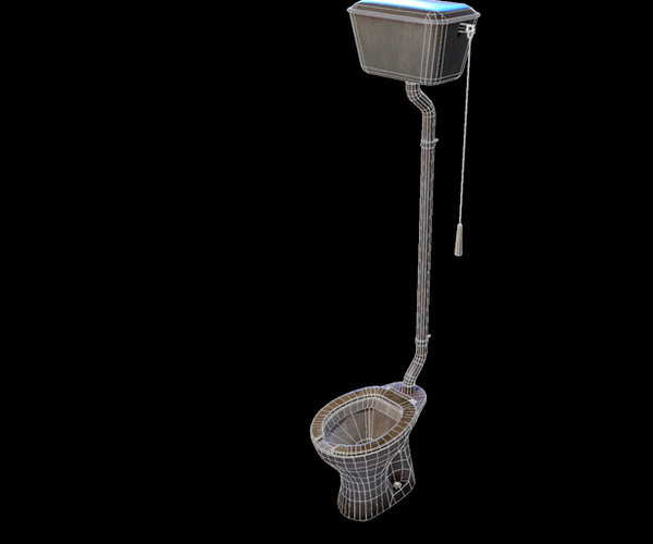 ArtStation Old Toilet Bowl Game Assets