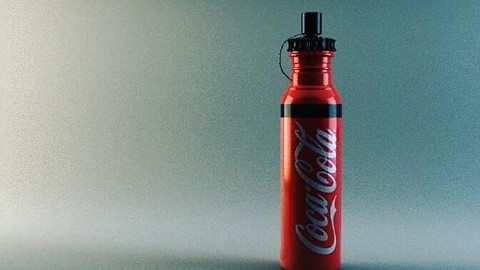 Awesome Coca Cola 3D Rendered Bottle
