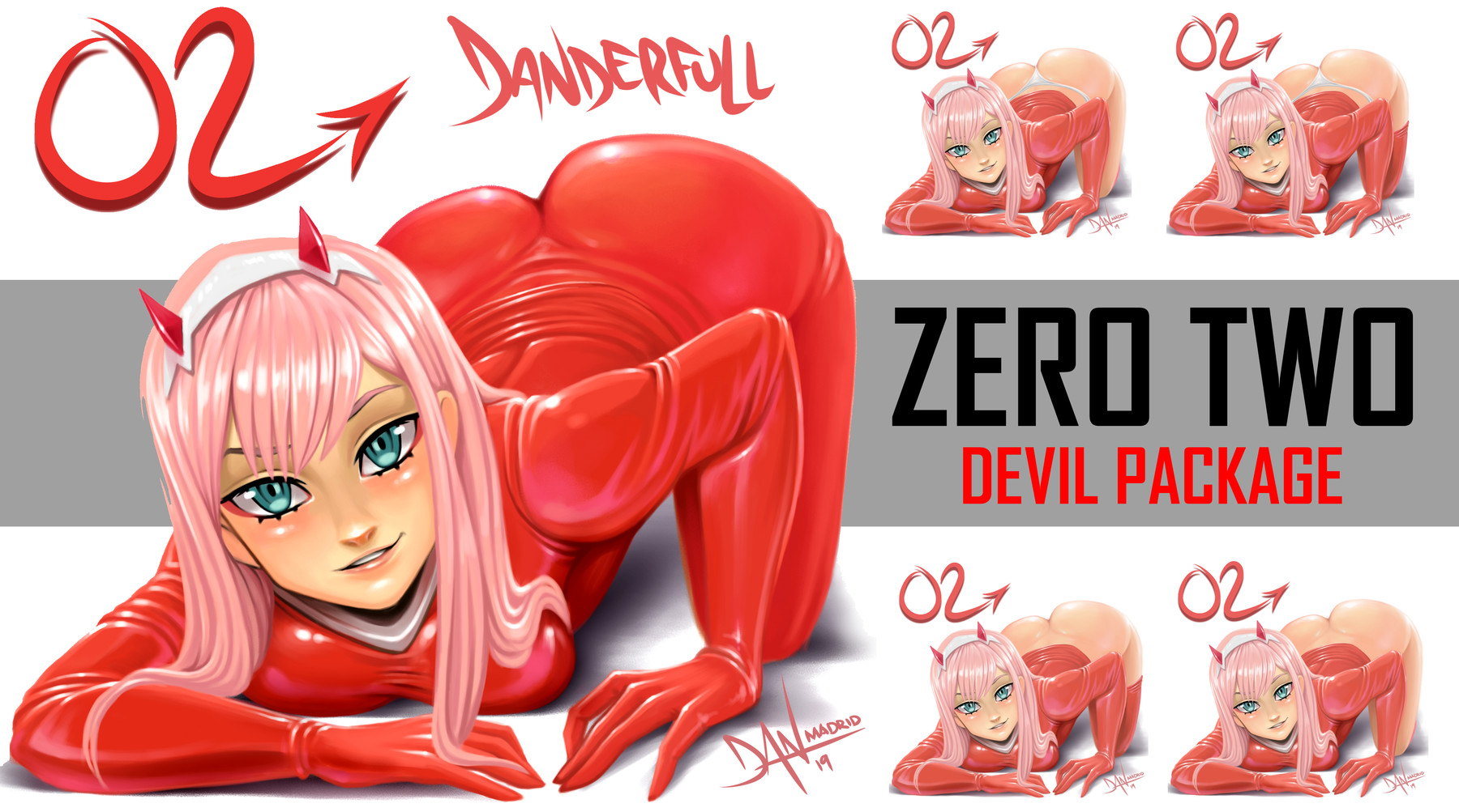 Artstation Zero Two Sexy Pose Artworks