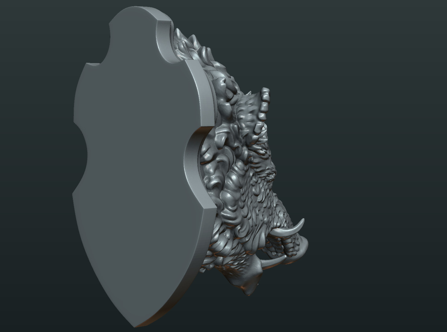 ArtStation - Wild Boar Mounted Head | Resources