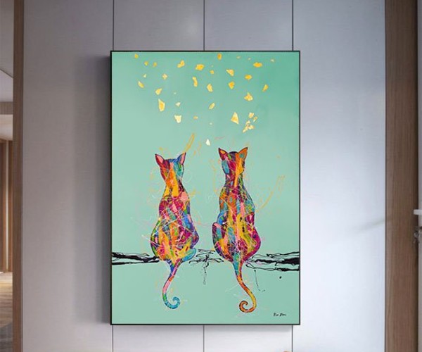 ArtStation - Two Cats - Made From Original Acrylic Painting | Artworks