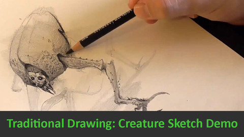 Traditional Drawing: Creature Sketch Demo