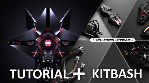 Sci-Fi Drone Hard Surface Modeling and Rendering Tutorial