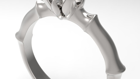 Jewelry Engagement Ring CAD File- CA2