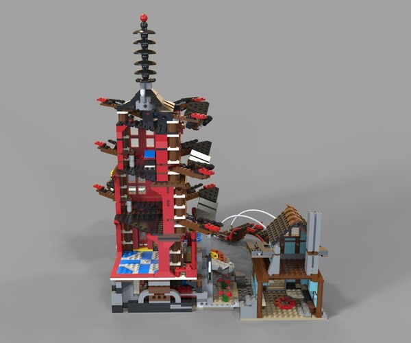 Artstation - Lego Chinese Temple 