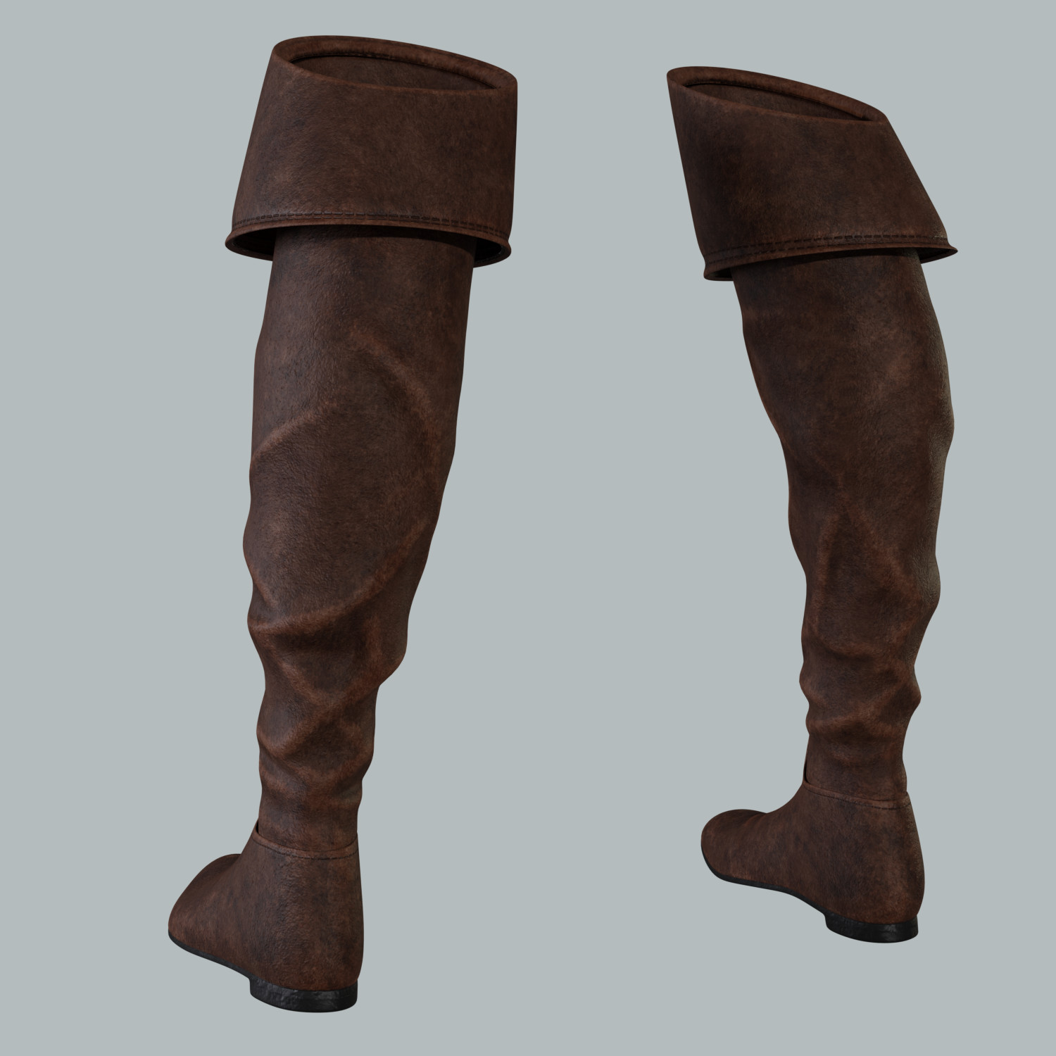 ArtStation - Female Pirate Boots | Game Assets