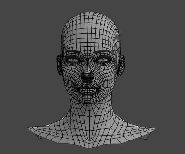 ArtStation - Female Head V1 | Game Assets