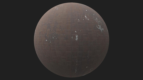 PBR Metal Floor Rusted Texture