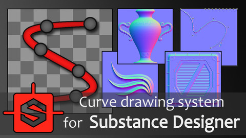 Curve drawing system for Substance Designer