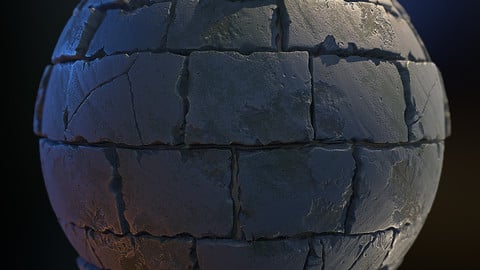 Ancient Stone Wall [Substance .sbar]