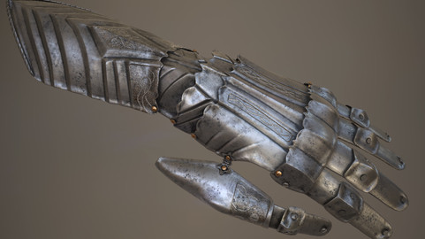 Ornamented Medieval Gauntlet