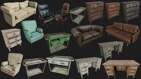 Old Furnitures PBR Collection