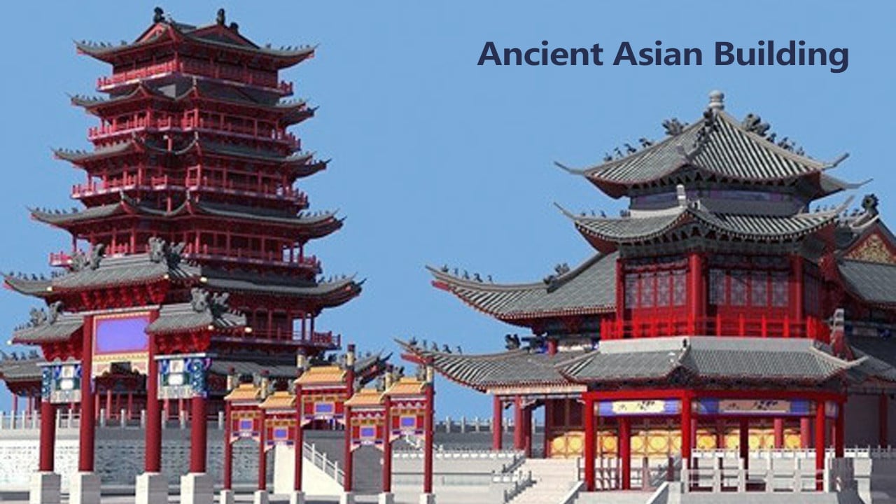 ArtStation Ancient Chinese Buildings Set Resources artstation-ancient-chinese-buildings-set-resources
