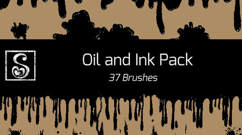 Shrineheart's Oil and Ink Pack - 37 Brushes
