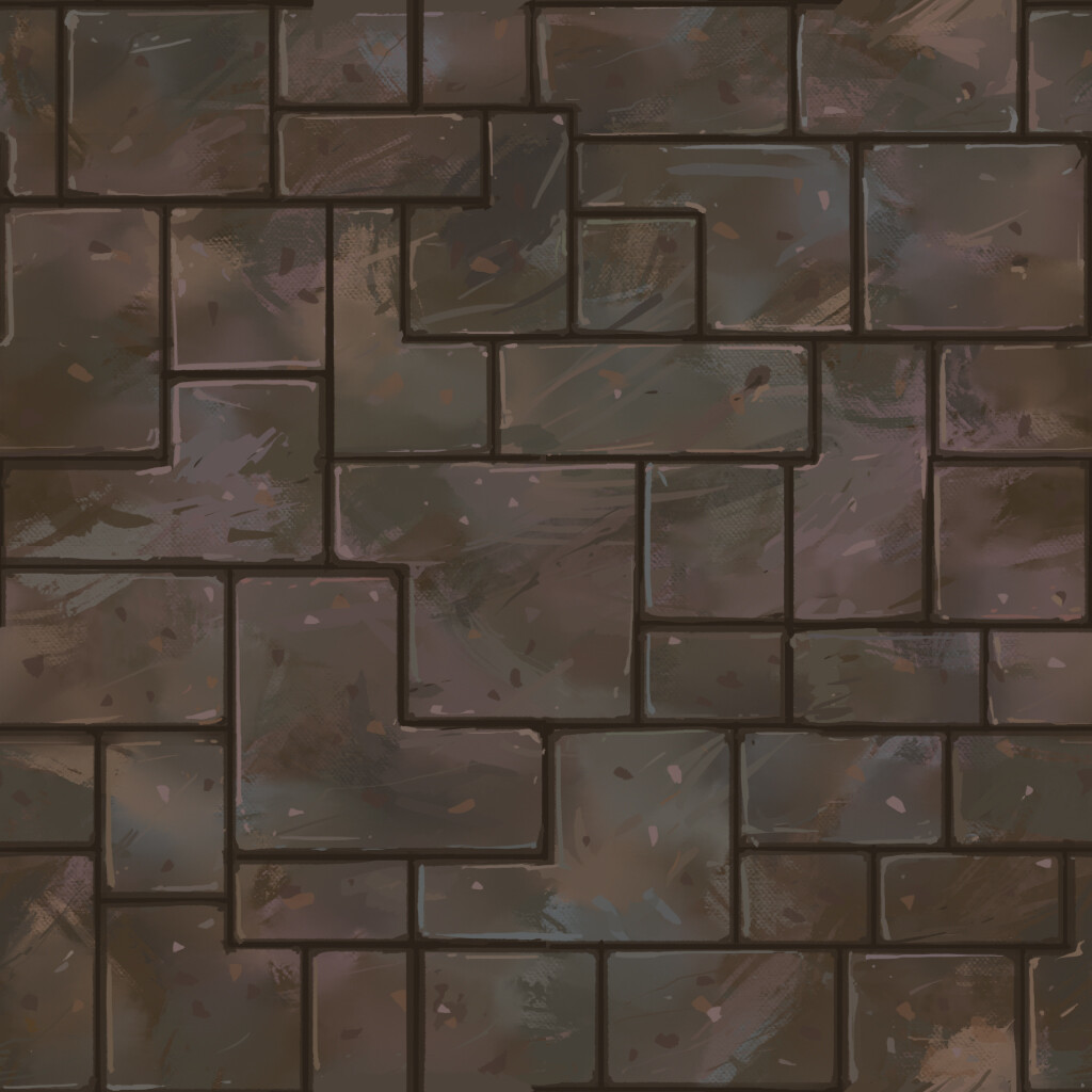 ArtStation 【TEXTURE】Low Poly Game Ground floor001 Game Assets