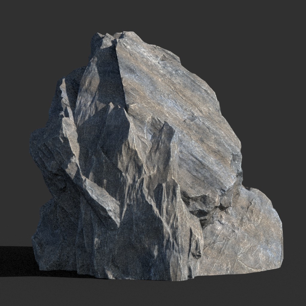 ArtStation - Low poly sharp blocky gray rock formation Pack | Game Assets