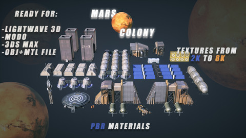 Mars Colony (KitBash) Pack